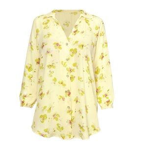 Oversized Cabi light yellow Go To Blouse NWOT